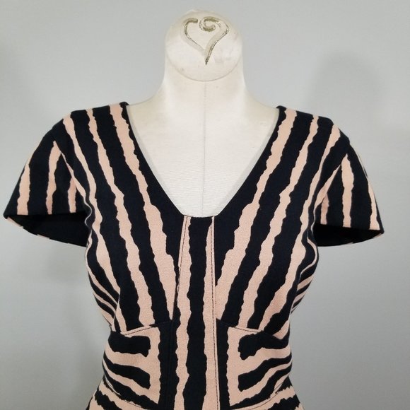 Nwt Anthropologie 4C.(4 Collective) Dress 10 Womens Segmented Labyrinth Sheath - Picture 11 of 16